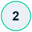 Circular badge showing the number 2, used as a step indicator (Step 2)